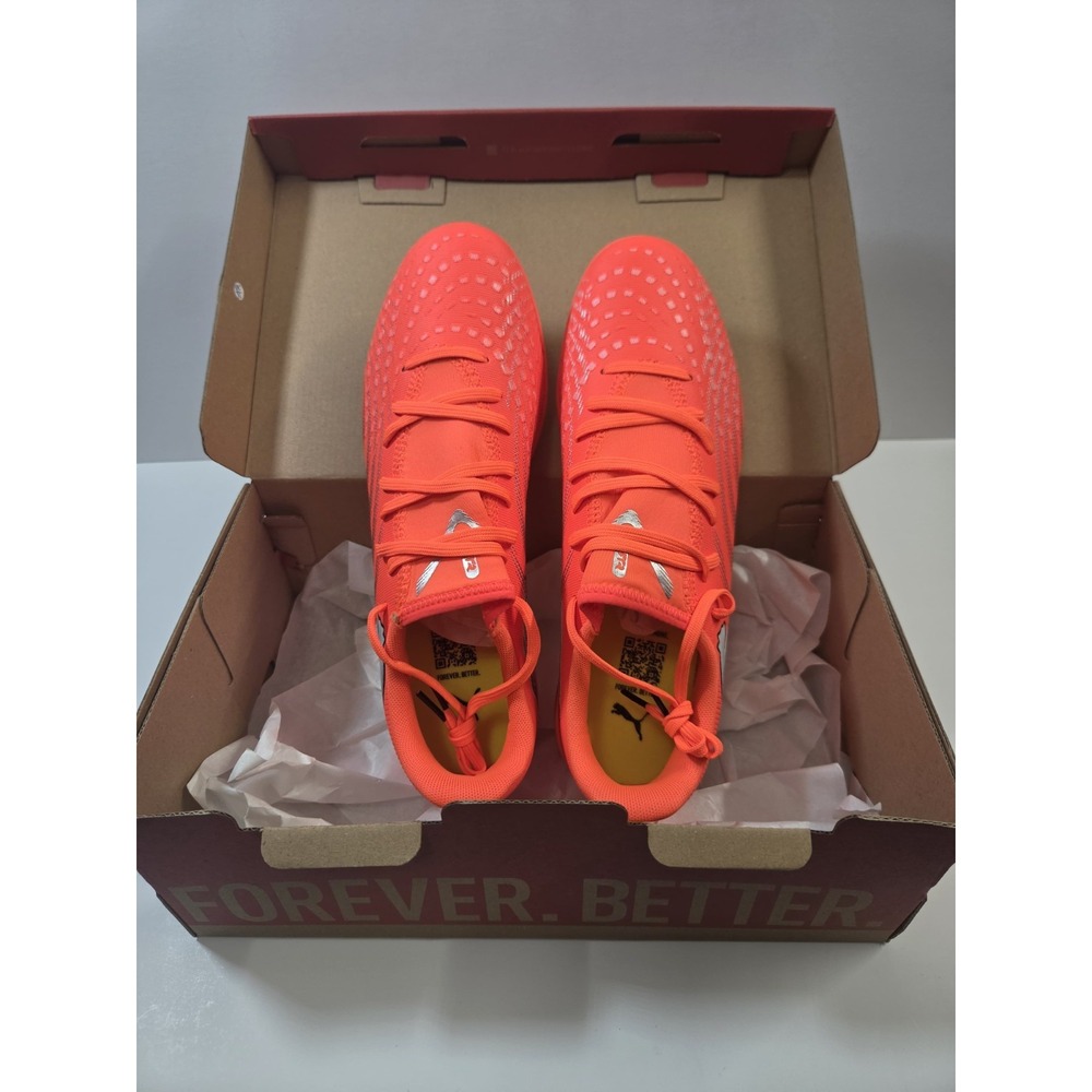 Puma Future 9 Play IT Glowing Orange Men Unisex Indoor Soccer Shoes 108921-01